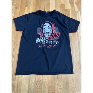 Bella Ciao La‎ Casa De Papel T Shirt Netflix Black Men's XL EUC